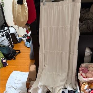 Brandy Melville White Maxi Skirt